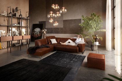 20550 Alessiio von Willi Schillig - Ledergarnitur Ausführung links chocolate