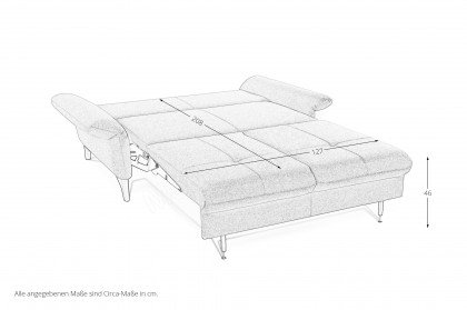 Night and Day Lift von Poco - Schlafsofa mustard