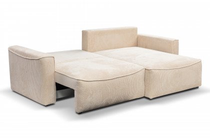 Lilly-LE25 von BENIX - Ecksofa rechts cream