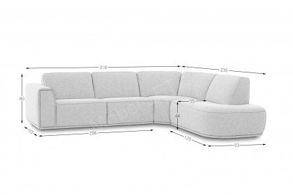 Rover-LE25 von Het Anker - Ecksofa Ausführung rechts natural