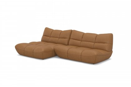 Passion-LE25 von designwerk - Ecksofa links camel