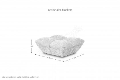 Passion-LE25 von designwerk - Ecksofa links camel