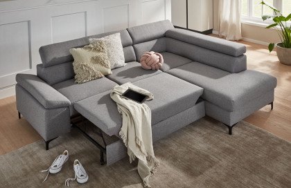 Lonigo von BENIX - Polstergarnitur rechts grau