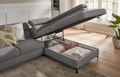 Lonigo von BENIX - Polstergarnitur rechts grau