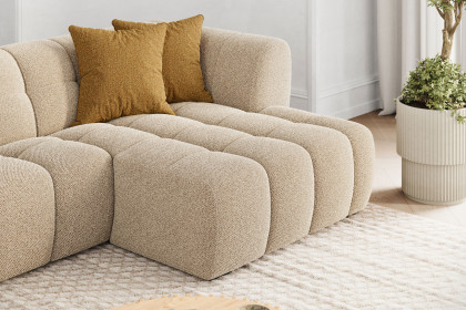 Aspen-LE25 von Vilmers - Ecksofa rechts latte