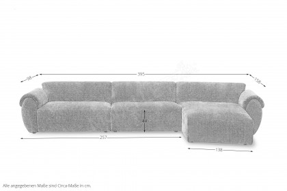 Nougat von Easy Sofa - Eckgarnitur rechts army