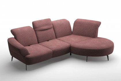 Dance von Sit & More - Polstergarnitur rechts aubergine