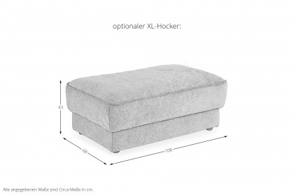 ZE-EM24138 von Zehdenick - Ecksofa Ausführung rechts mandel