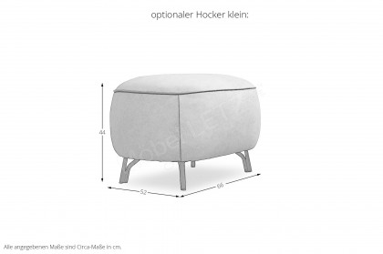 1454 von Himolla - Polstergarnitur Ausführung links rose