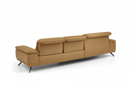 PN-EM19074 von Polinova - Ledergarnitur Ausführung links kurkuma