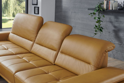 PN-EM19074 von Polinova - Ledergarnitur Ausführung links kurkuma