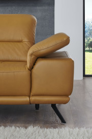 PN-EM19074 von Polinova - Ledergarnitur Ausführung links kurkuma