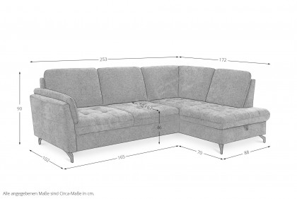 Luana von Sit & More - Polstergarnitur rechts forest