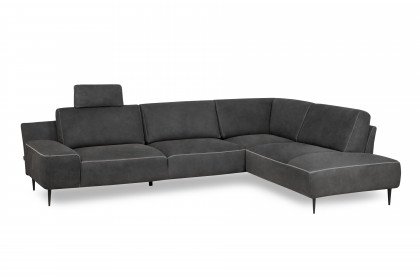 Forma-LE25 von designwerk - Ledersofa rechts black
