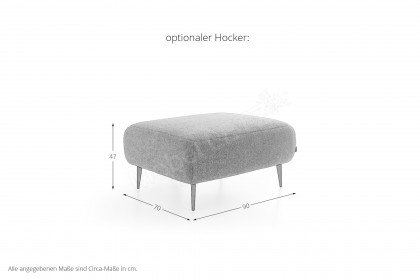 Forma-LE25 von designwerk - Ledersofa rechts black