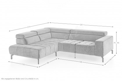 MP-IN25098 von Megapol - Ecksofa Ausführung links forest