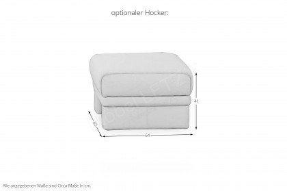 9553 von Himolla - Ledergarnitur marmor