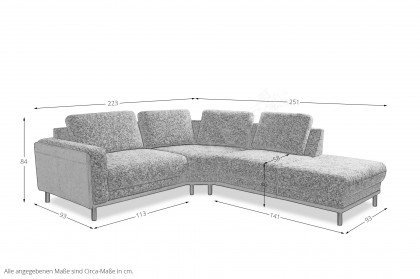 Concept-LE26 von Sit & More - Polstergarnitur links anthrazit-dark-grey