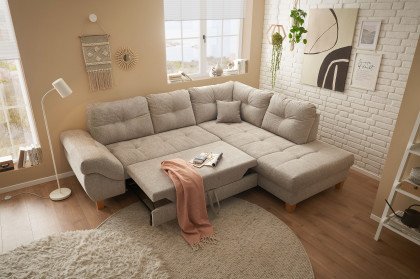 Como von ED-Lifestyle - Ecksofa rechts stone