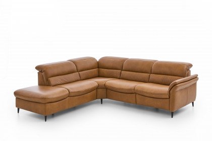 HU-SF25072 von Hukla - Ledergarnitur links kurkuma