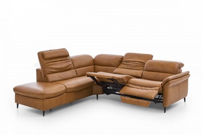 HU-SF25072 von Hukla - Ledergarnitur links kurkuma