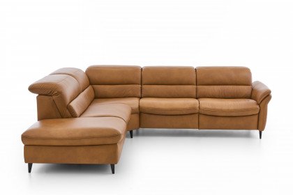 HU-SF25072 von Hukla - Ledergarnitur links kurkuma