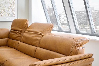 HU-SF25072 von Hukla - Ledergarnitur links kurkuma