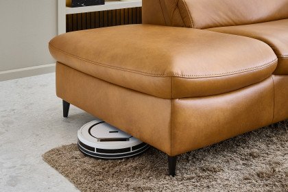 HU-SF25072 von Hukla - Ledergarnitur links kurkuma