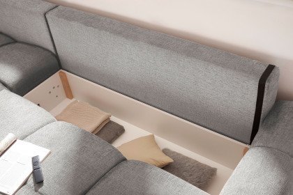 Dexter von ED-Lifestyle - Polstersofa links silver