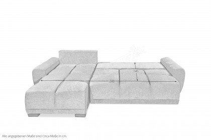 Dexter von ED-Lifestyle - Polstersofa links silver