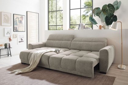 Hunter von ED-Lifestyle - Ecksofa links stone