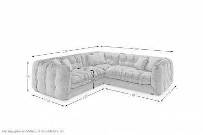 Rockford von set one by Musterring - Couchgarnitur anthrazit