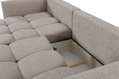 Livonia von Exxpo - Polstergarnitur links mokka