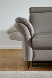 PN-EM24034 von Polinova - Ledersofa Variante rechts granit