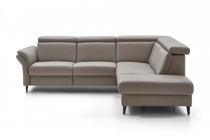 PN-EM24034 von Polinova - Ledersofa Variante rechts granit