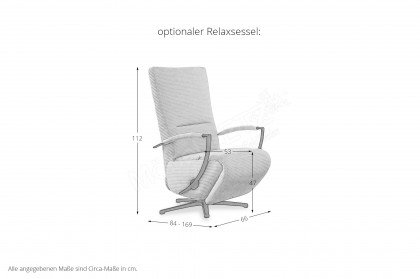 Apex Plus von Poco - Ecksofa rechts creme