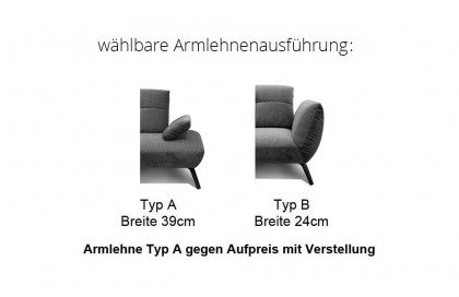 Apex Plus von Poco - Ecksofa rechts creme