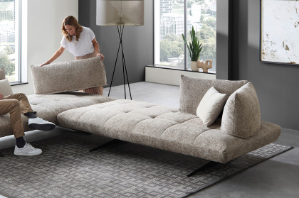 Quebec von Sofaschmiede - Sofagarnitur taupe