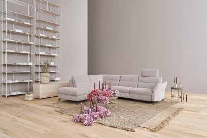 1667 von Himolla - Ecksofa Ausführung links seashell