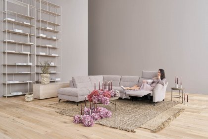 1667 von Himolla - Ecksofa Ausführung links seashell