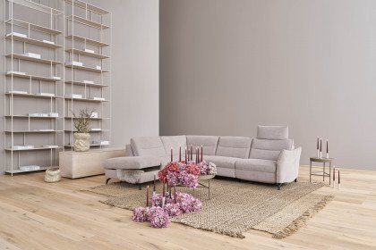 1667 von Himolla - Ecksofa Ausführung links seashell