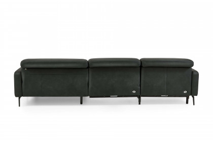 HU-RL25070 von Hukla - Ledersofa rechts anthrazit