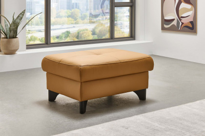 PN-EM23166 von Polinova - Ledersofa Variante rechts kurkuma