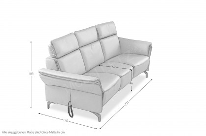 Viona von Polsteria - Rundsofa bourbon