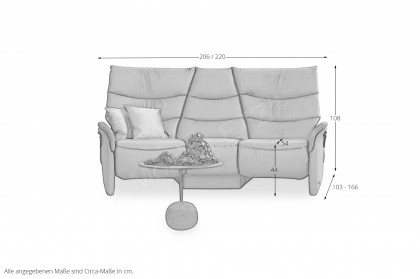 4650 von Himolla - Trapezsofa rocky