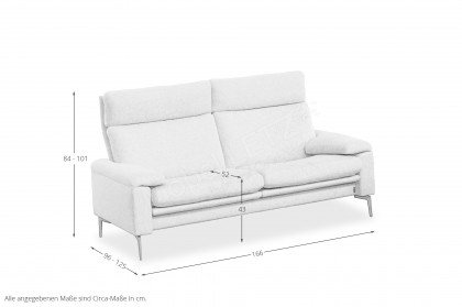 Padua von Erpo Polstermöbel - 2-Sitzer beige