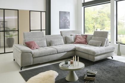MP-IN25051 von Megapol - Ecksofa rechts silver-stone