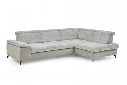 MP-IN25051 von Megapol - Ecksofa rechts silver-stone