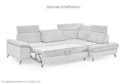 MP-IN25051 von Megapol - Ecksofa rechts silver-stone