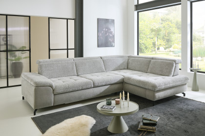 MP-IN25051 von Megapol - Ecksofa rechts silver-stone